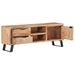 Meuble TV 120x30x42 cm Bois massif d'acacia avec bord naturel - Photo n°4