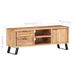 Meuble TV 120x30x42 cm Bois massif d'acacia avec bord naturel - Photo n°9