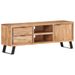 Meuble TV 120x30x42 cm Bois massif d'acacia avec bord naturel - Photo n°10