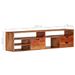 Meuble TV 140x30x35 cm Bois d'acacia massif - Photo n°9