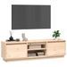 Meuble TV 140x35x40 cm Bois de pin massif - Photo n°4