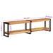 Meuble TV 160x30x40 cm bois d'acacia massif - Photo n°7