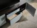 Meuble TV 2 portes 2 tiroirs bois plaqué chêne gris Pina - Photo n°7