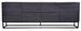 Meuble TV 2 portes 4 tiroirs bois gris foncé et pieds métal noir Logan - Photo n°1