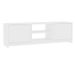 Meuble TV 2 portes bois blanc Maylin 120 cm - Photo n°1