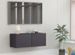 Meuble TV 2 portes bois gris Oned 80 cm - Photo n°1