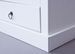 Meuble TV 2 tiroirs 1 niche pin massif blanc Prince 118 cm - Photo n°5