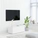 Meuble TV 3 tiroirs bois blanc Onic 80 cm - Photo n°3