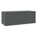 Meuble TV 3 tiroirs bois gris Onic 80 cm - Photo n°1