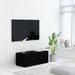 Meuble TV 3 tiroirs bois noir Onic 80 cm - Photo n°3