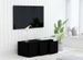 Meuble TV 3 tiroirs bois noir Onic 80 cm - Photo n°2