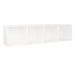 Meuble TV 4 niches bois blanc Asana 143 cm - Photo n°1