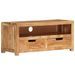 Meuble TV 88x35x40 cm Bois d'acacia massif - Photo n°1