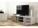 Meuble TV à LED 2 portes bois blanc et chêne clair Fukia - Photo n°3