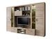 Meuble TV à LED 5 pièces bois de chêne naturel Matilo - Photo n°8