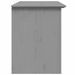 Meuble TV avec 2 tiroirs BODO gris 91x43x56cm bois massif pin - Photo n°5