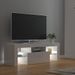 Meuble TV avec lumières LED Blanc brillant 120x35x40 cm 3 - Photo n°5