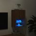 Meuble TV avec lumières LED chêne marron 40,5x30x60 cm - Photo n°5