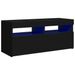 Meuble TV avec lumières LED Noir 90x35x40 cm - Photo n°1