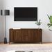 Meuble TV avec portes chêne marron 102x35x45 cm bois ingénierie - Photo n°1