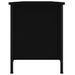 Meuble TV avec portes noir 102x35x45 cm bois d'ingénierie - Photo n°7