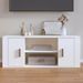 Meuble TV Blanc 100x35x40 cm Bois d'ingénierie - Photo n°1
