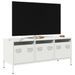 Meuble TV blanc 101,5x39x43,5 cm acier laminé à froid - Photo n°1