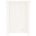 Meuble TV Blanc 103x36,5x52 cm Bois de pin massif - Photo n°5