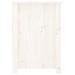 Meuble TV Blanc 103x36,5x52 cm Bois de pin massif - Photo n°5