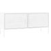 Meuble TV Blanc 105x35x50 cm Acier - Photo n°1