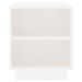 Meuble TV Blanc 110x35x40,5 cm Bois de pin massif - Photo n°6