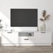 Meuble TV Blanc 140x35x40 cm Bois d'ingénierie - Photo n°1