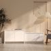 Meuble TV Blanc 146,5x35x50 cm - Photo n°1