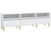 Meuble TV blanc 150x30x44,5 cm bois d'ingénierie - Photo n°1