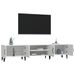 Meuble TV blanc 180x31,5x40 cm bois d'ingénierie - Photo n°5