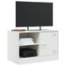 Meuble TV blanc 67x39x44 cm acier - Photo n°4