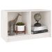 Meuble TV Blanc 70x33x42 cm Bois de pin massif - Photo n°1