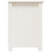 Meuble TV Blanc 70x36,5x52 cm Bois de pin massif - Photo n°8