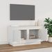 Meuble TV blanc 80x35x45 cm bois d'ingénierie - Photo n°3