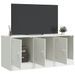 Meuble TV blanc 99x39x44 cm acier - Photo n°4