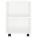 Meuble TV blanc brillant 102x34,5x43 cm bois d'ingénierie - Photo n°7