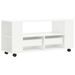 Meuble TV blanc brillant 102x34,5x43 cm bois d'ingénierie - Photo n°8