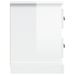 Meuble TV blanc brillant 102x35,5x47,5 cm bois d'ingénierie - Photo n°8