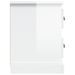 Meuble TV blanc brillant 102x35,5x47,5 cm bois d'ingénierie - Photo n°8