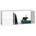 Meuble TV Blanc brillant 80x24x32 cm - Photo n°1