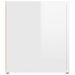 Meuble TV Blanc brillant 80x31,5x36 cm Bois d'ingénierie - Photo n°7