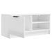 Meuble TV Blanc brillant 80x35x36,5 cm Bois d'ingénierie - Photo n°6