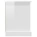 Meuble TV blanc brillant 99,5x35,5x48 cm bois d'ingénierie - Photo n°7