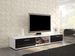 Meuble TV blanc et noir brillant Flexa 176 cm - Photo n°2