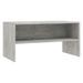 Meuble TV bois gris effet béton Thela 80 cm - Photo n°1